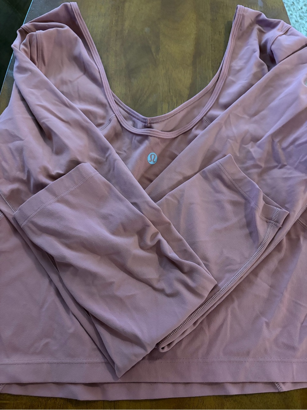 lululemon athletica Long Sleeve Scoop Neck Top - toasted pink